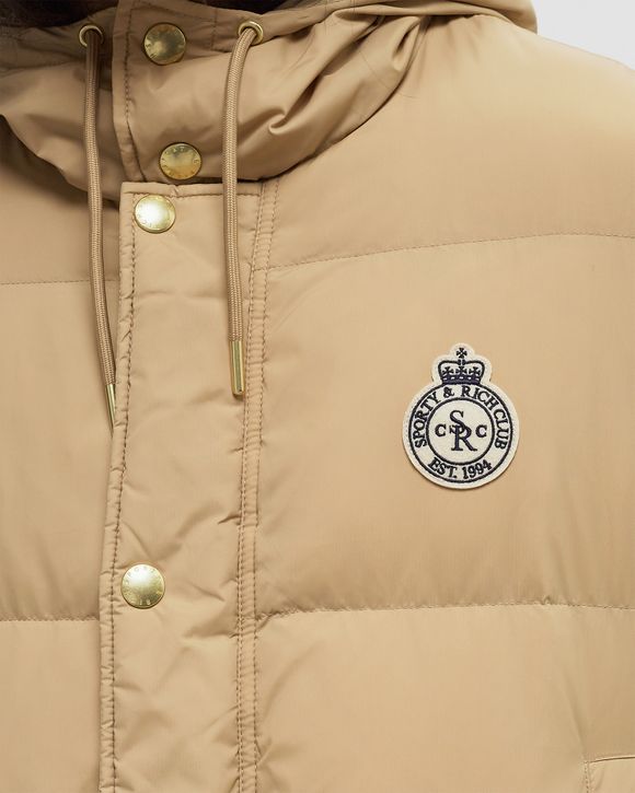 Crown Logo Hooded Puffer Jacket