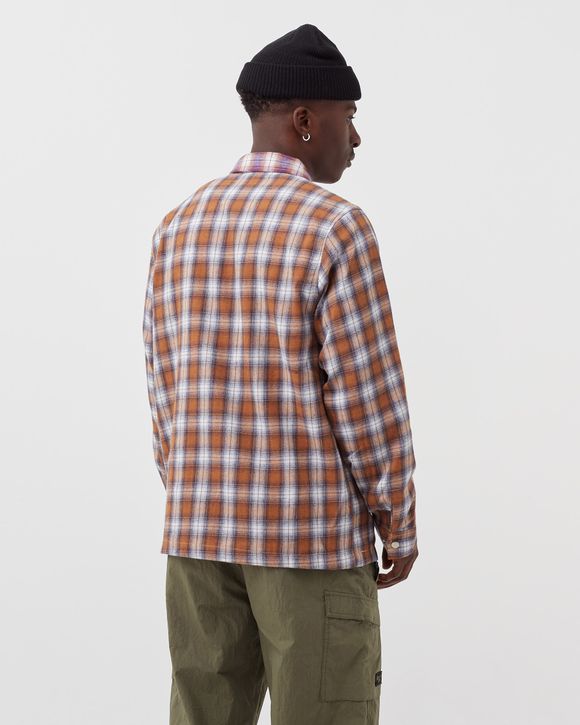 Butter Goods PATCHWORK PLAID OVERSHIRT Multi - BROWN / PURPLE