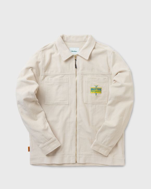 Butter Goods HIGH WALE CORD OVERSHIRT White | BSTN Store