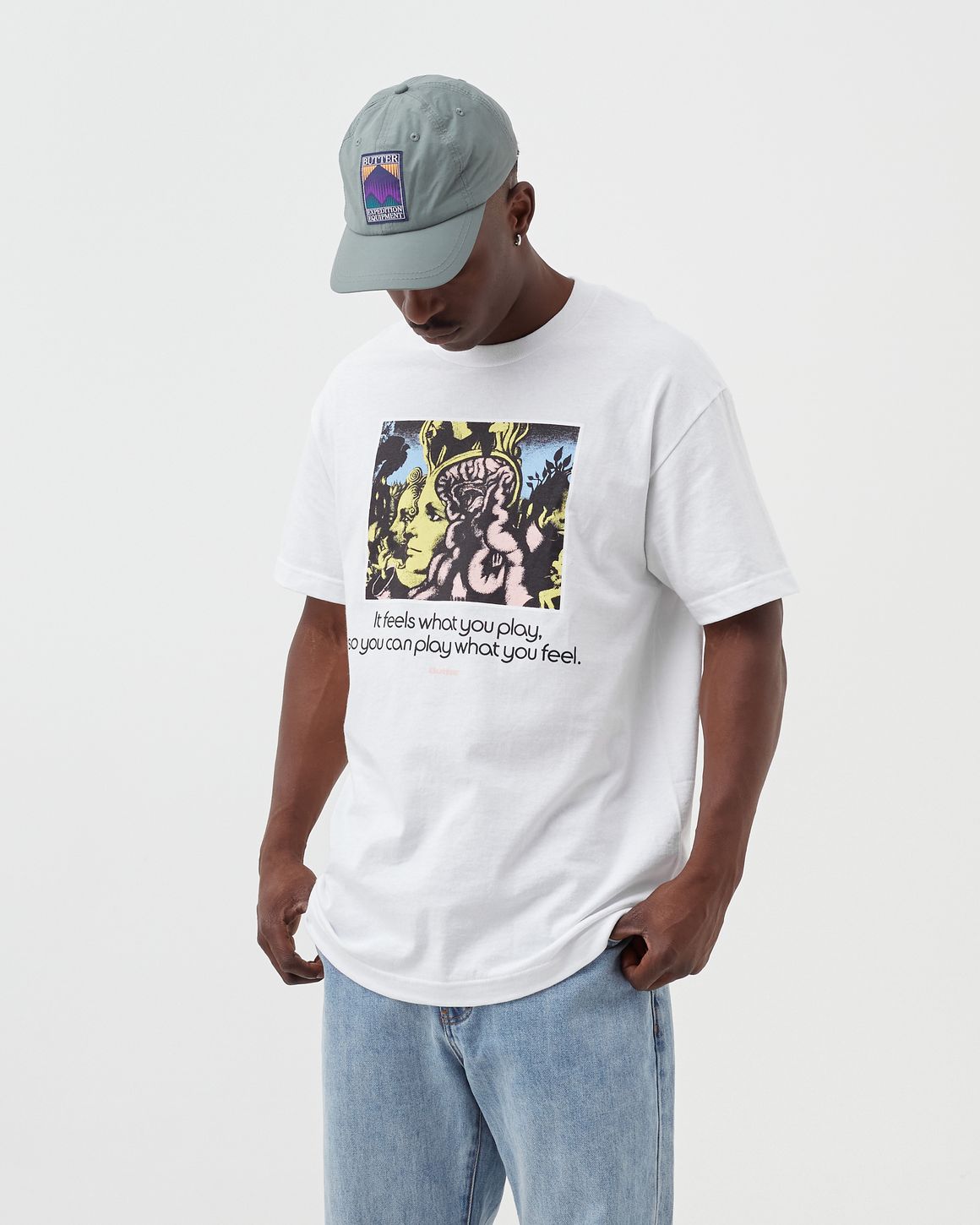 Tee / 【BUTTER GOODS】 Black Certain Feeling