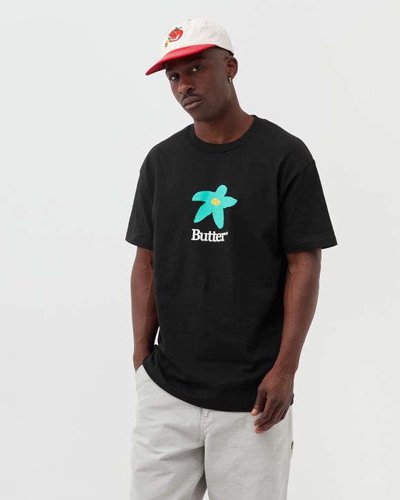 【BUTTER GOODS】 Stone Flower Tee / Black Surf Tech Tee, Black – Butter Goods