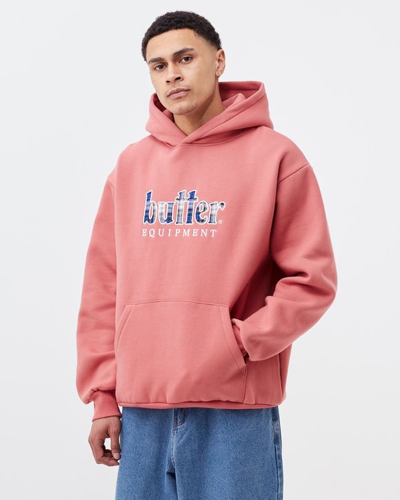 PLAID APPLIQUE PULLOVER HOODIE