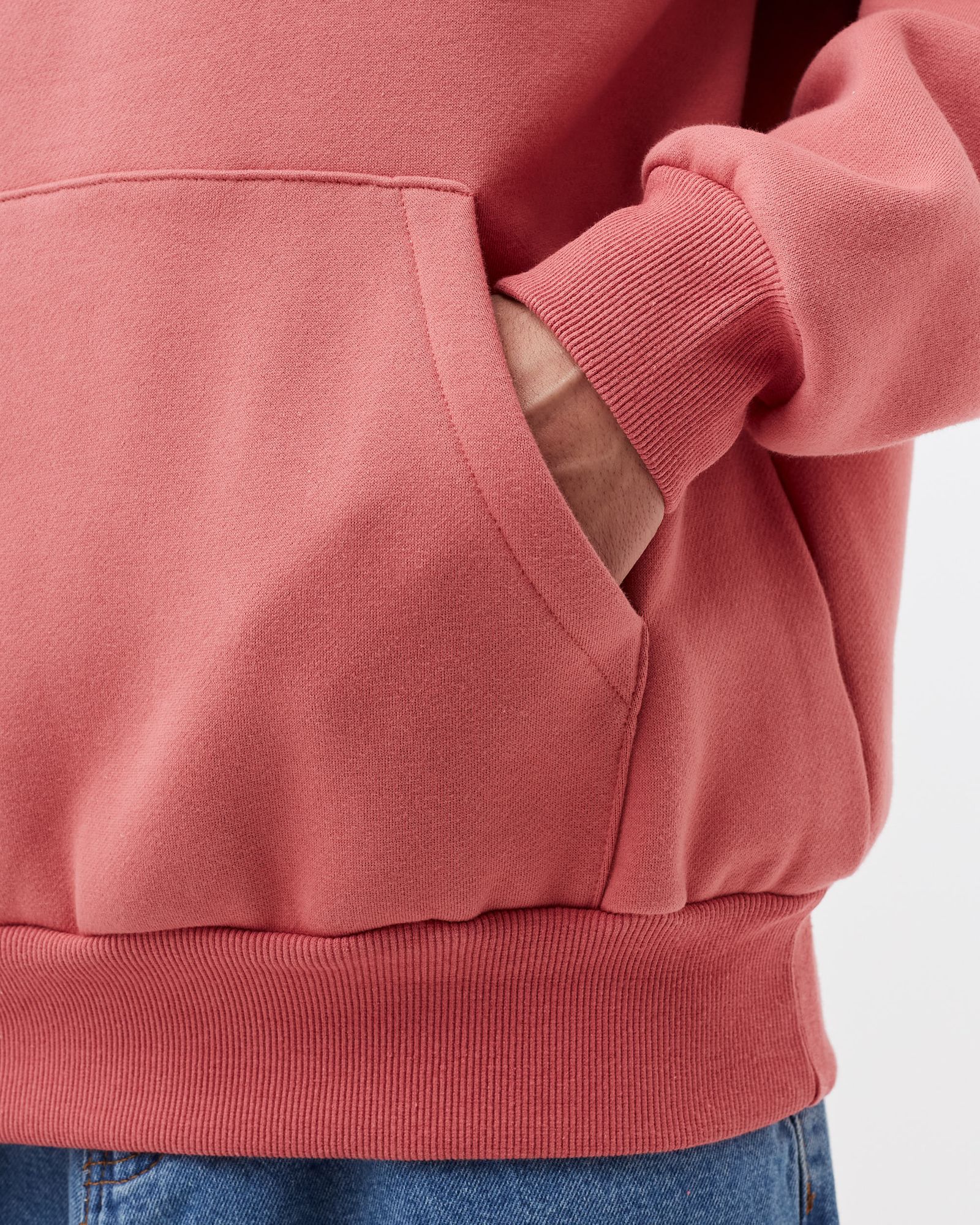 PLAID APPLIQUE PULLOVER HOODIE