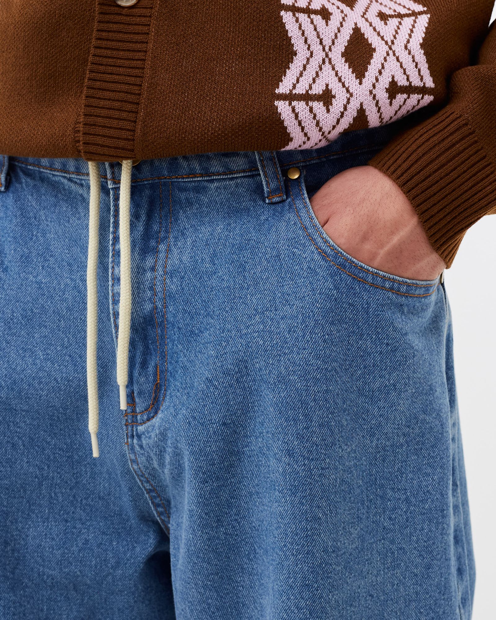 SANTOSUOSSO DENIM PANTS (BAGGIEST)