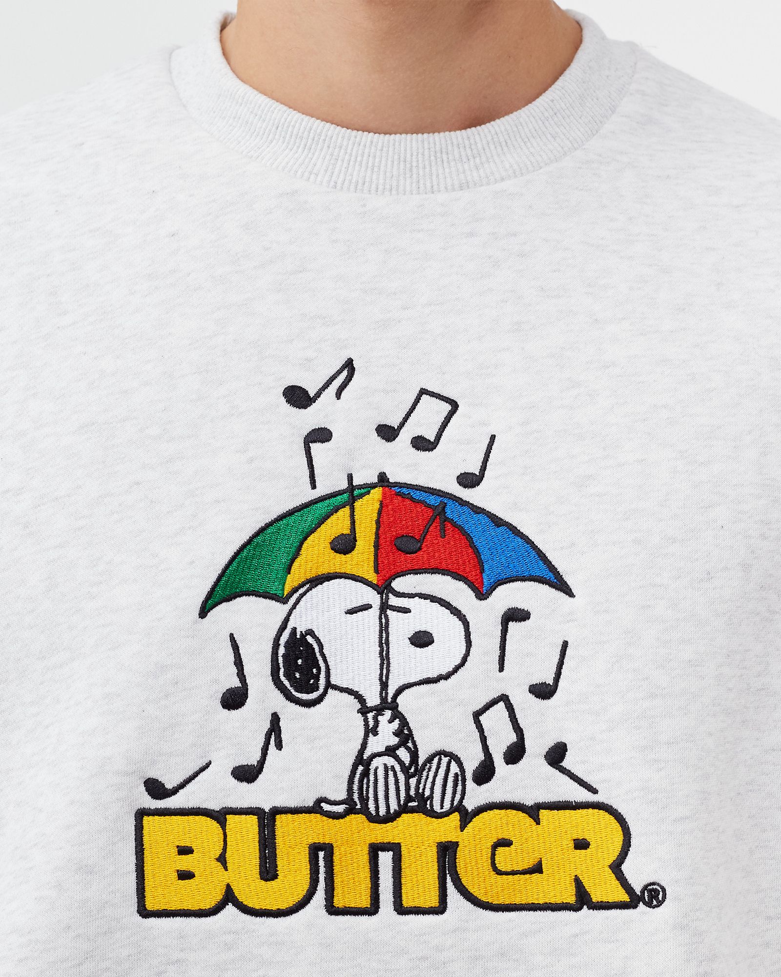 UMBRELLA EMBROIDERED CREWNECK SWEATSHIRT