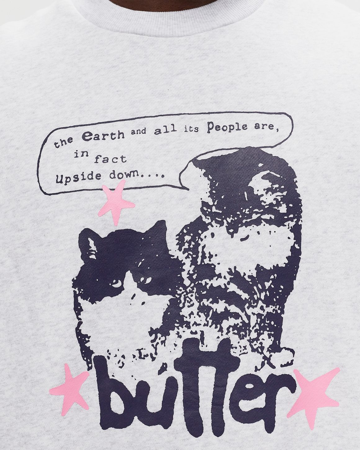 【BUTTER GOODS】 Upside Down Crewneck, Ash Upside Down Crewneck – Butter Goods