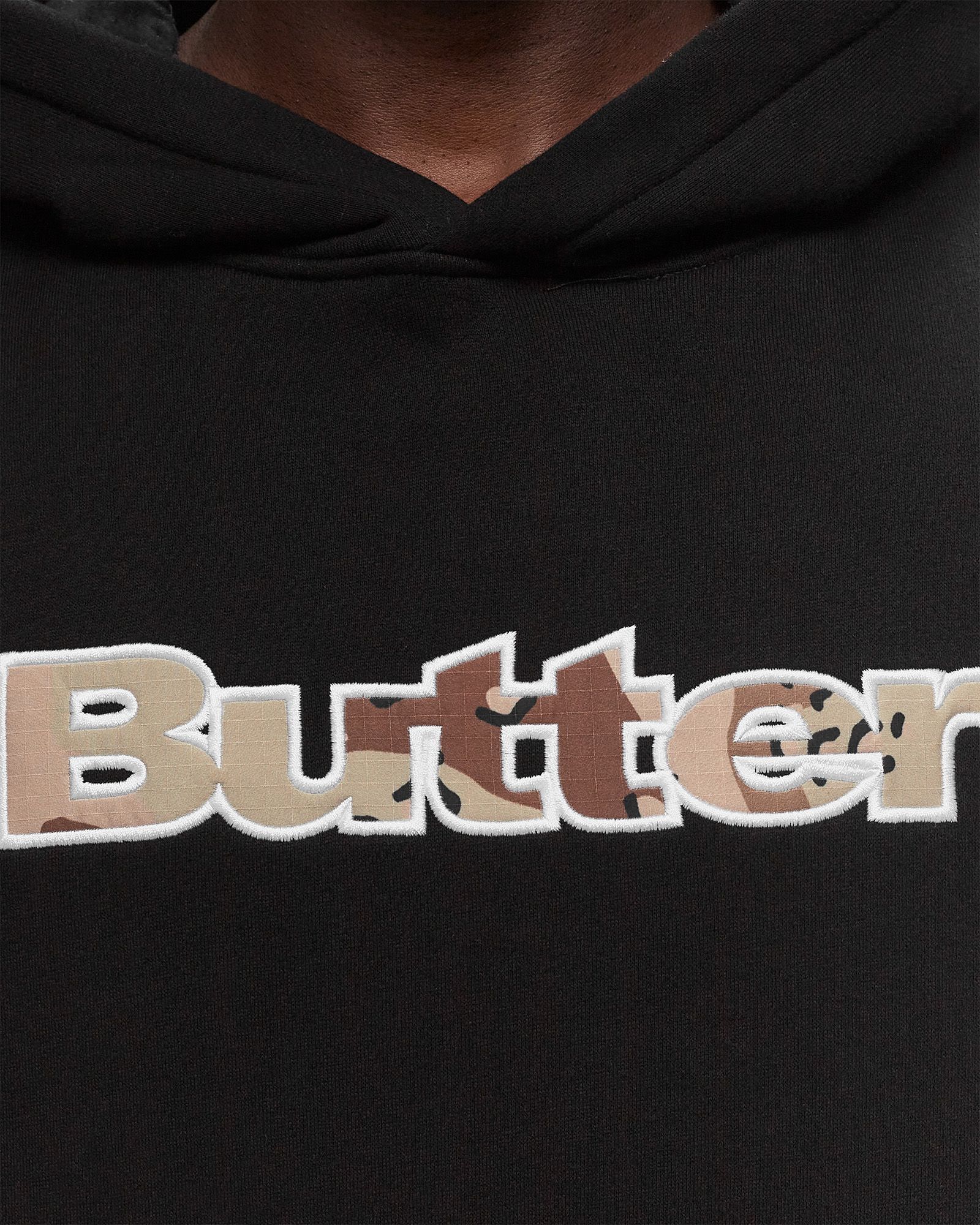 Logo Camo Applique Pullover Hood