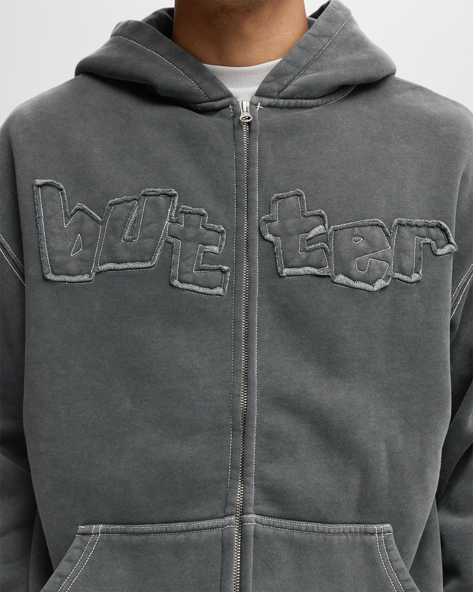 Mineral Wash Zip-Thru Hood