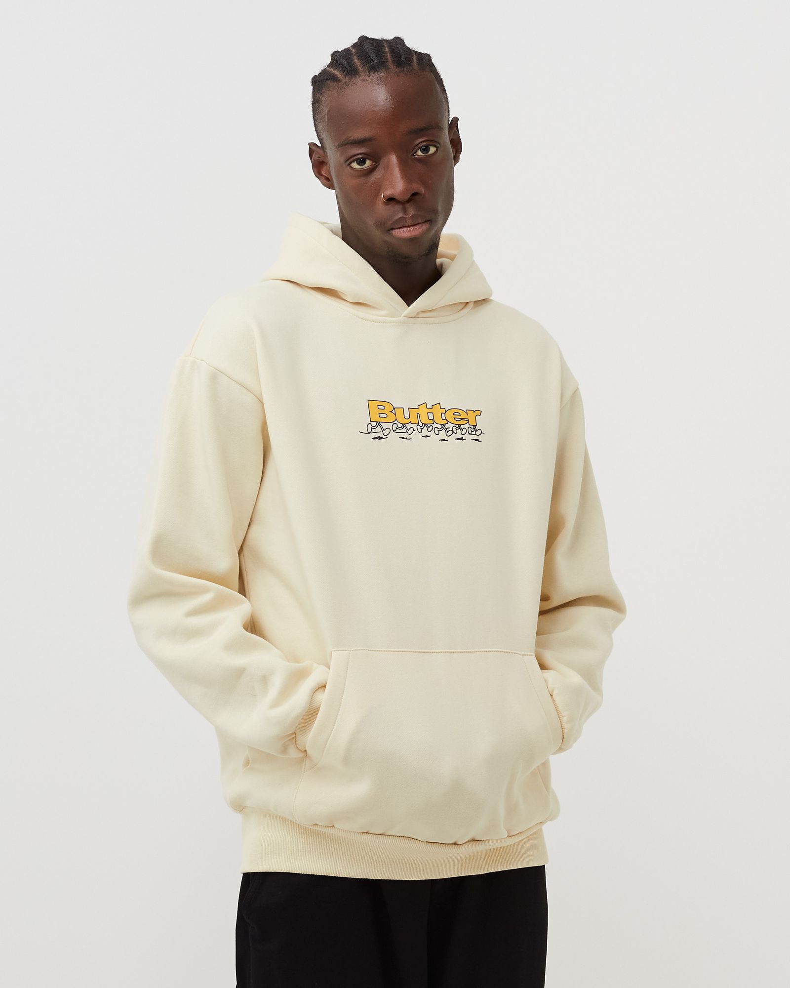 RUNNING LOGO PULLOVER HOODIE