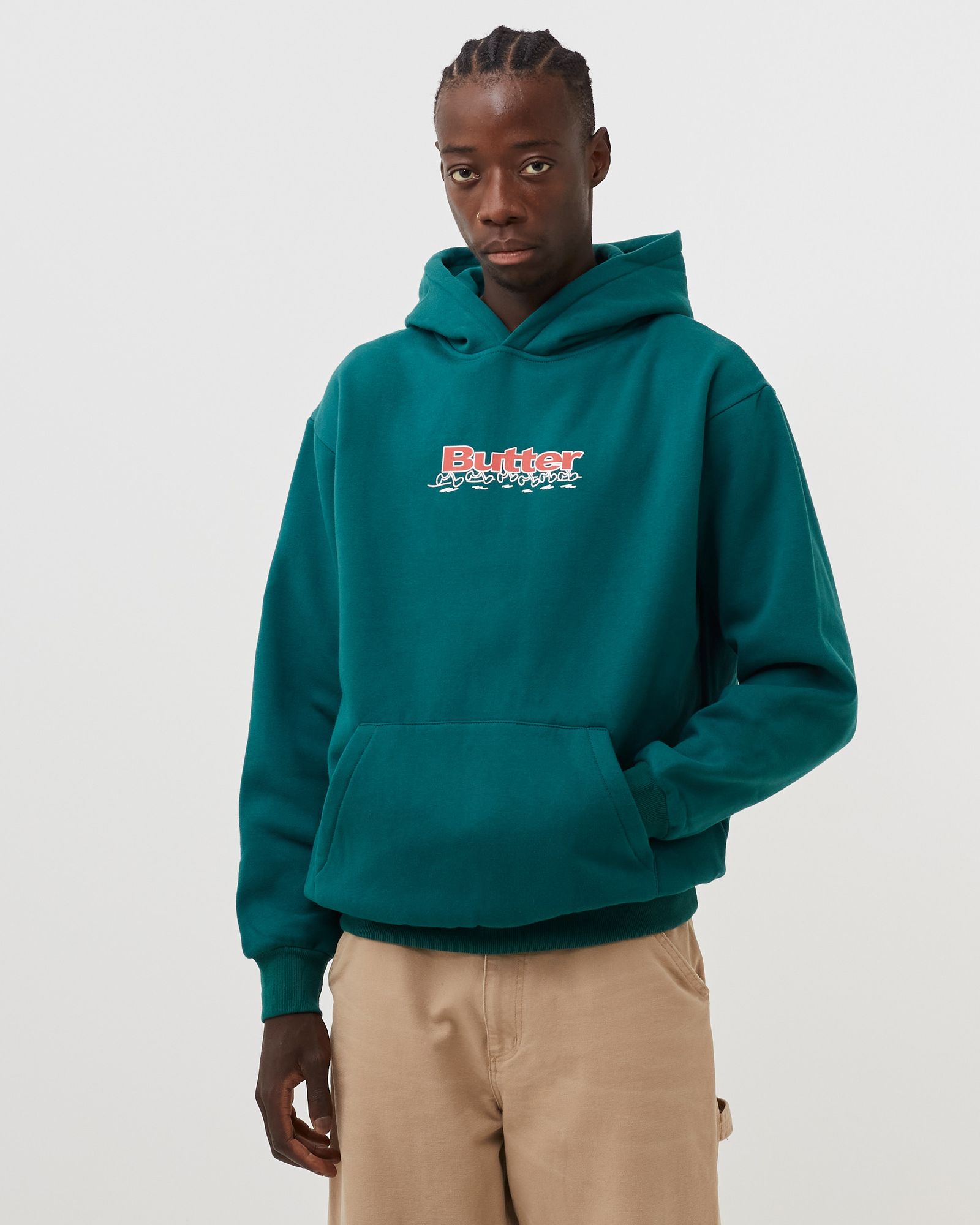 RUNNING LOGO PULLOVER HOODIE