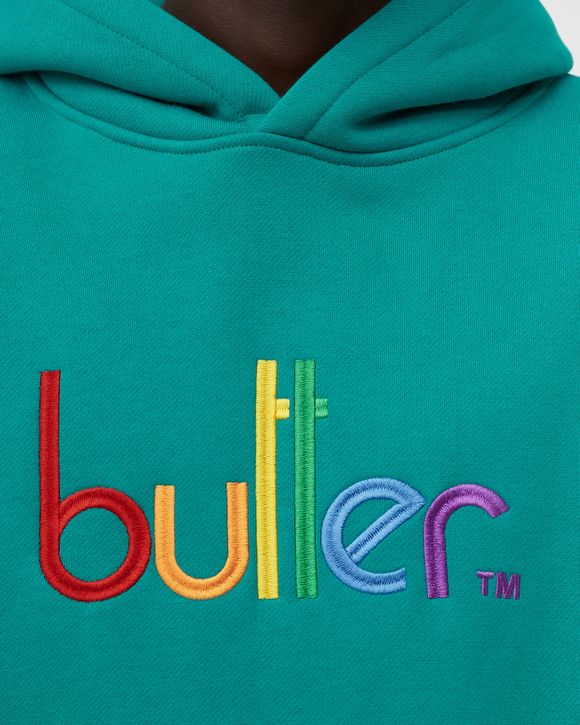 Butter Goods COLOURS EMBROIDERED PULLOVER HOODIE Green | BSTN Store