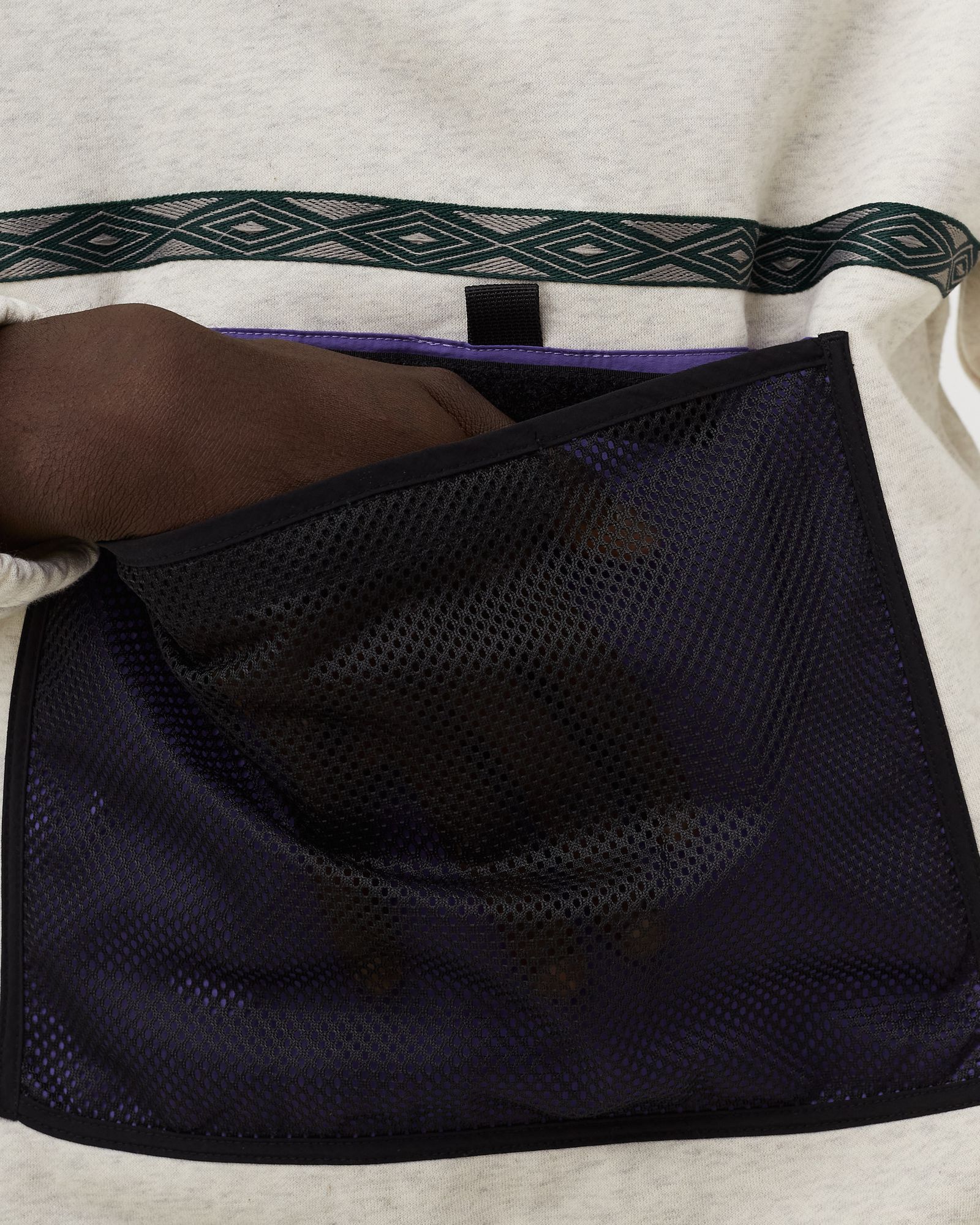 MESH FLEECE 1/4 ZIP PULLOVER