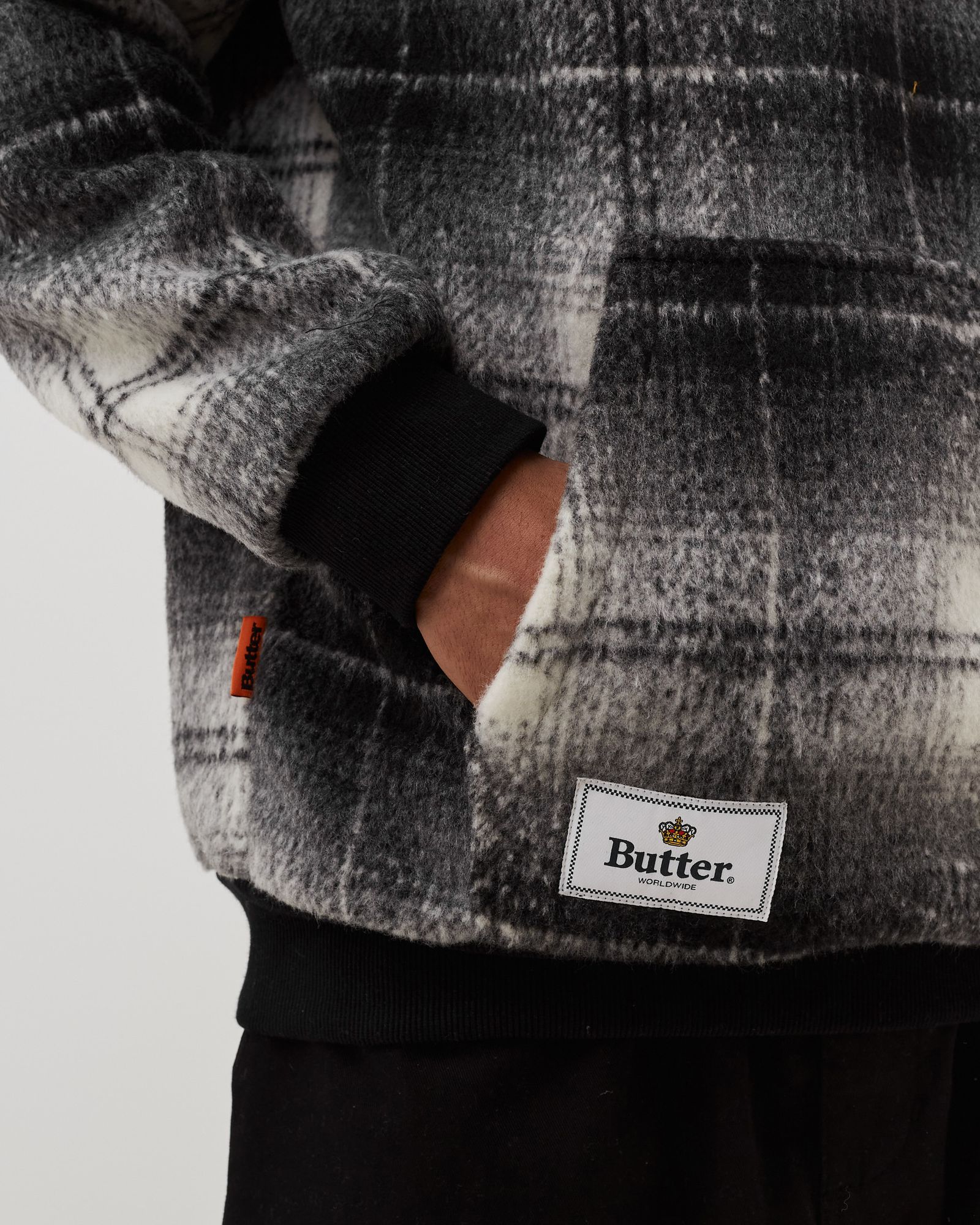 HEAVYWEIGHT PLAID PULLOVER HOODIE