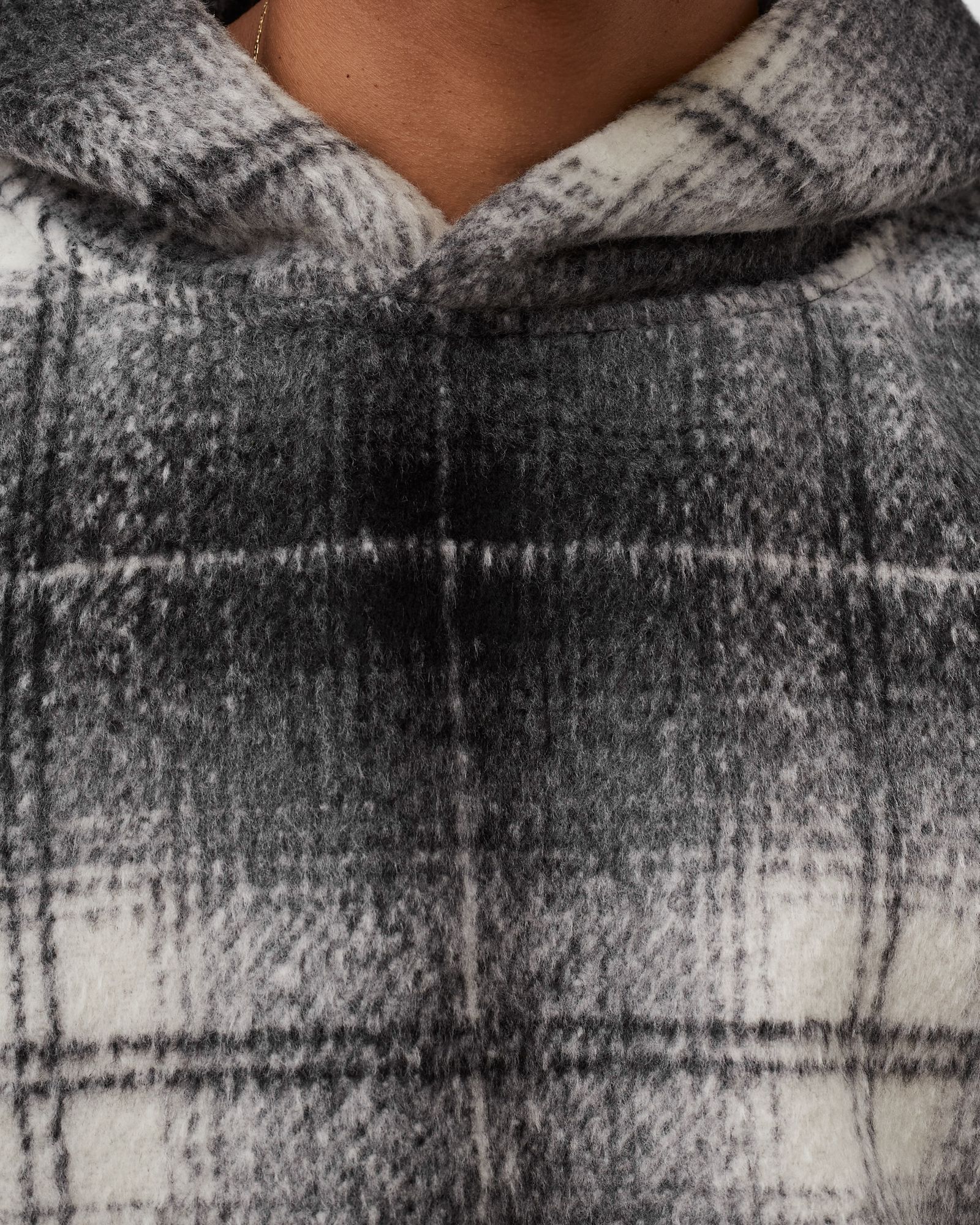 HEAVYWEIGHT PLAID PULLOVER HOODIE