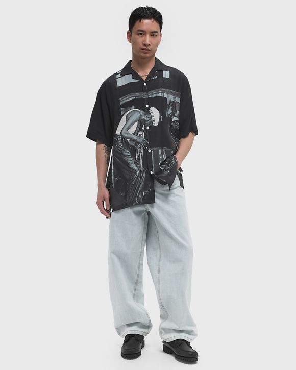 Butter Goods x Miles Davis-Savoy Rayon S/S Shirt Black
