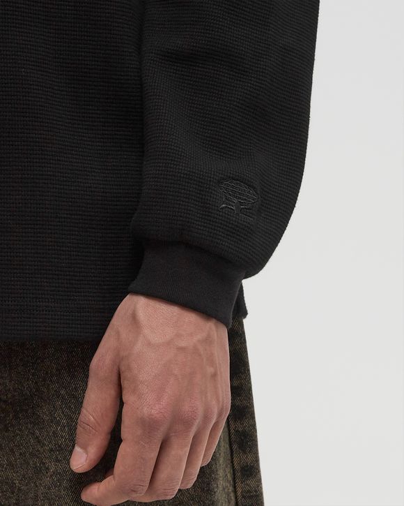 【BUTTER GOODS】 Basic Waffle L/S Tee, Black Butter Goods Basic Waffle L/S Tee Black | BSTN Store