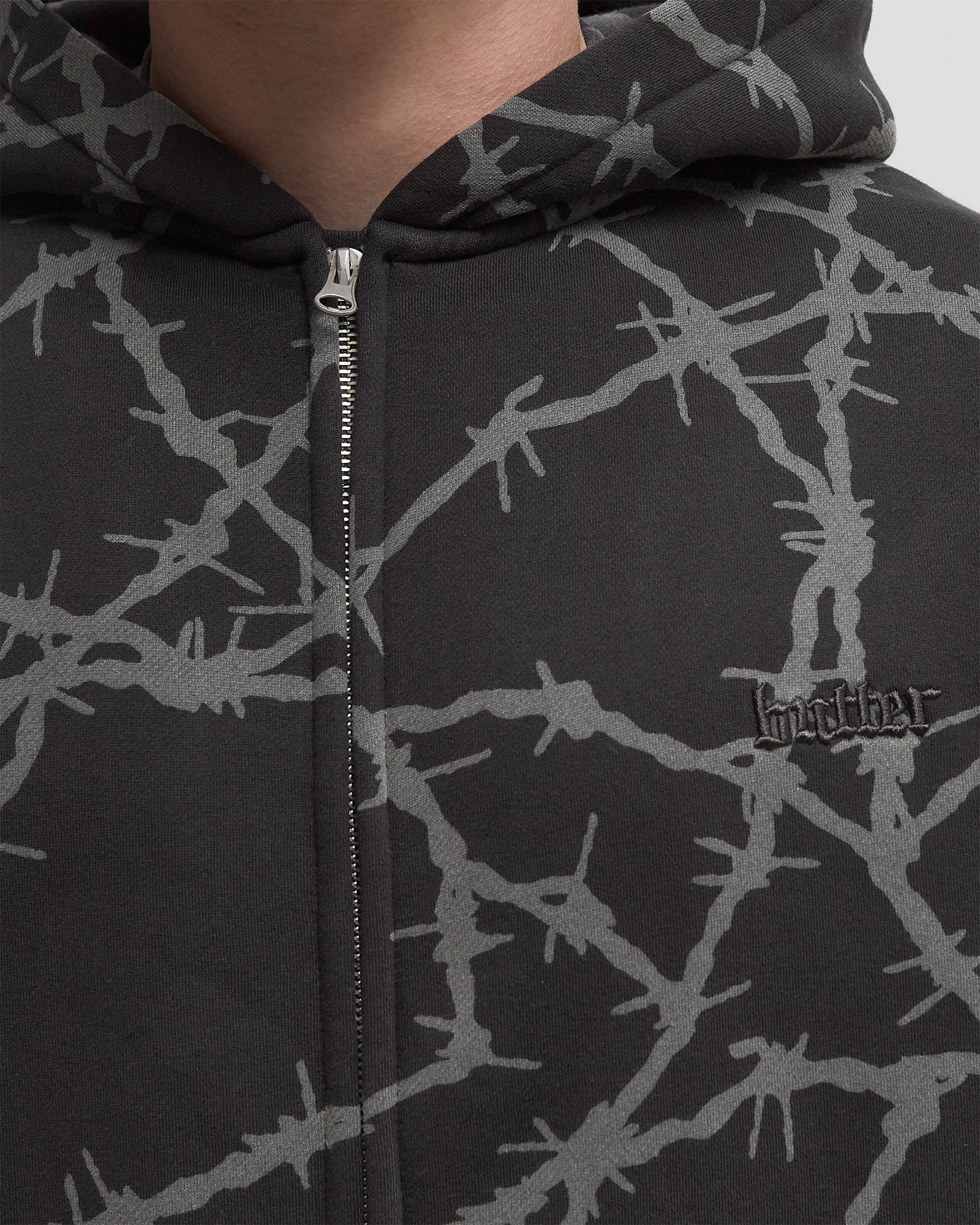 Butter Goods Wired Zip-Thru Hood Grey | BSTN Store