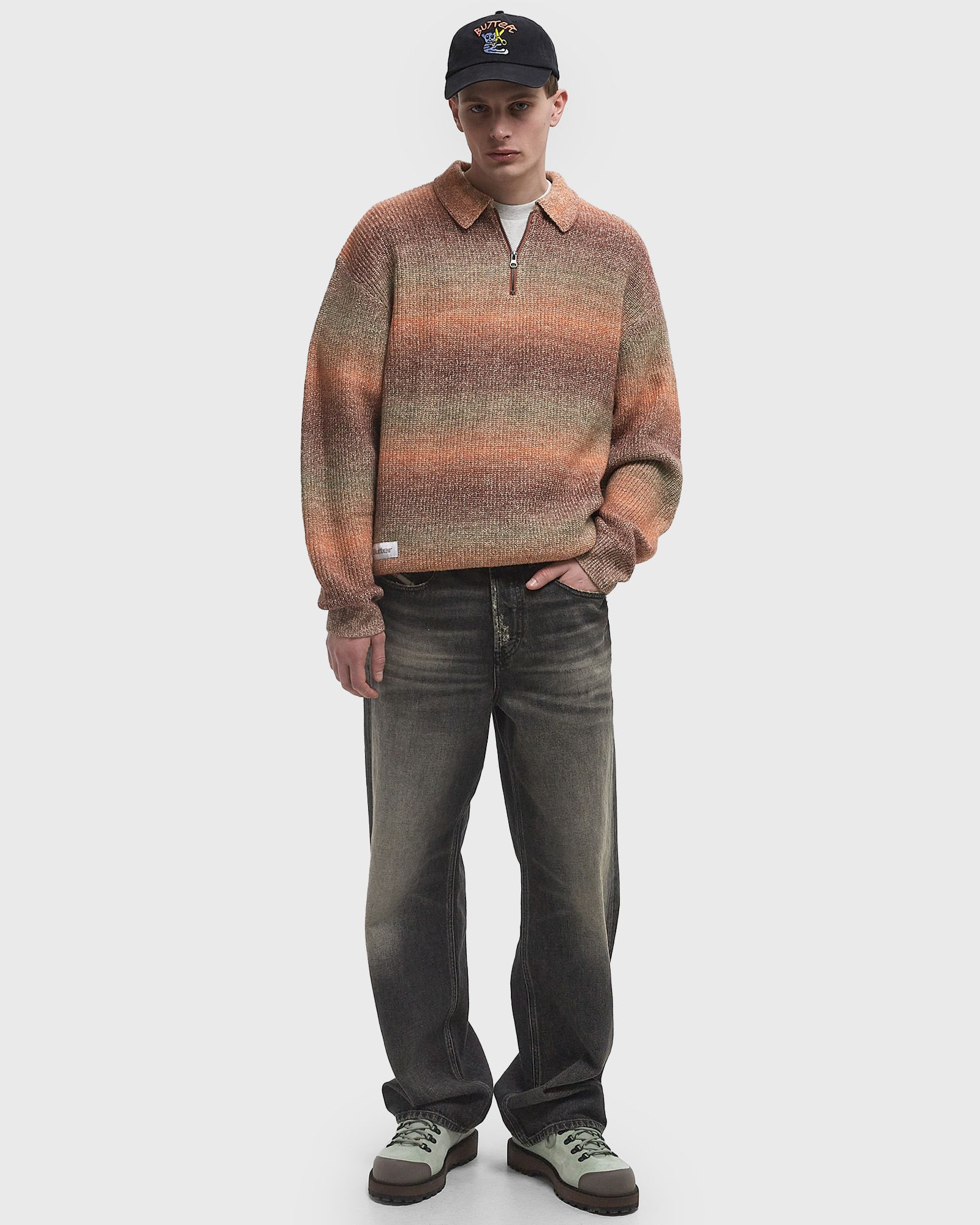 Beams 1/4 Zip Knit Polo