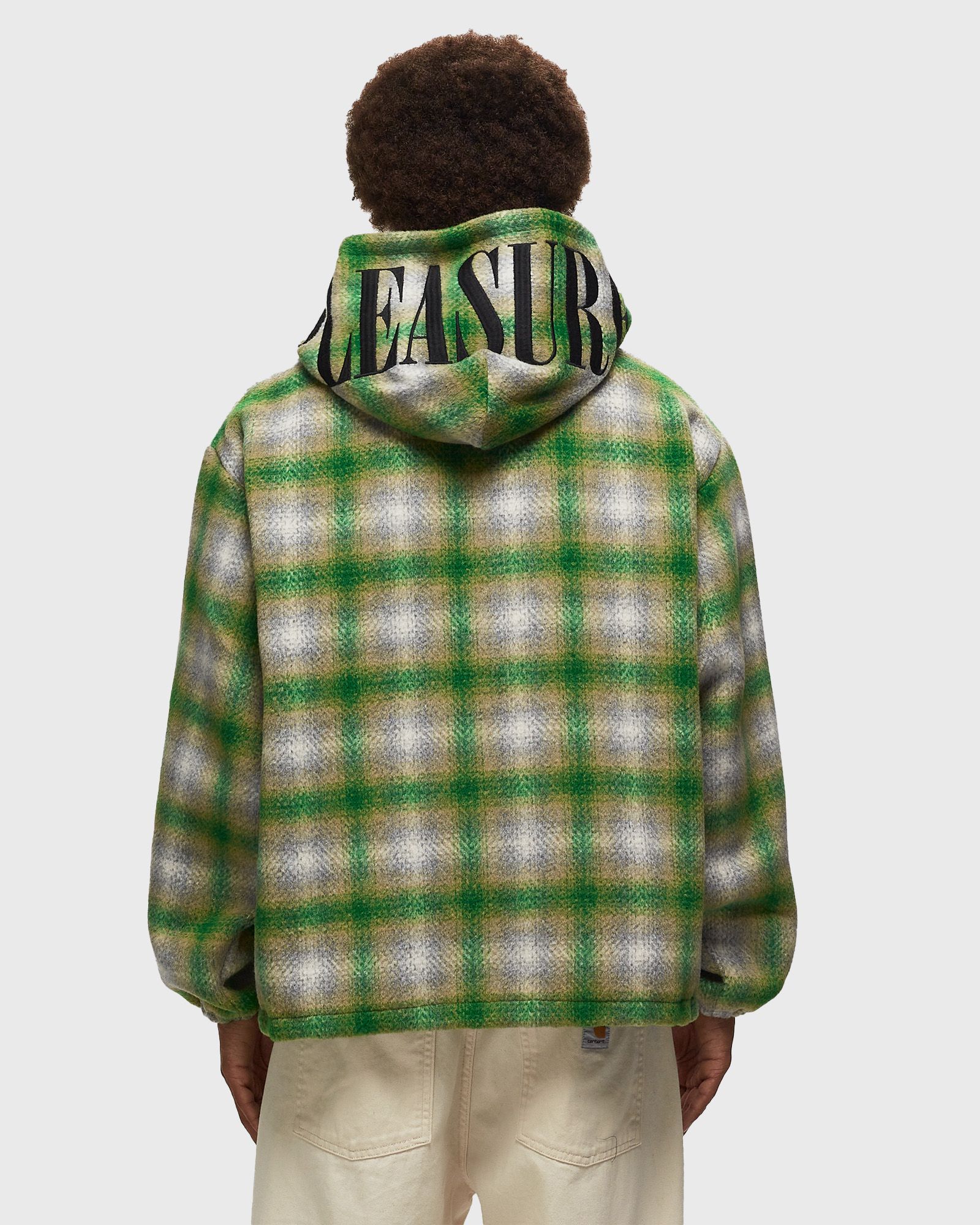 BEYOND PLAID WOVEN HOODIE
