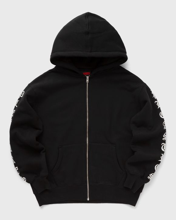 Pleasures OE ZIP UP HOODIE Black - BLACK