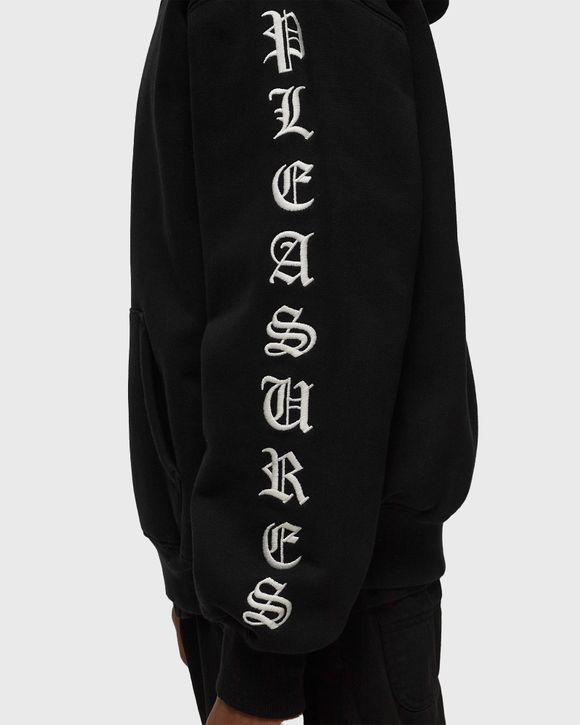 Pleasures OE ZIP UP HOODIE Black - BLACK