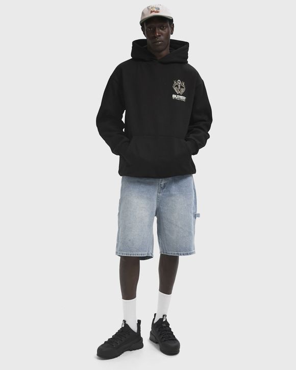 【BUTTER GOODS】 Fossil Pullover Hood, Black Butter Goods Fossil Pullover Hood Black | BSTN Store