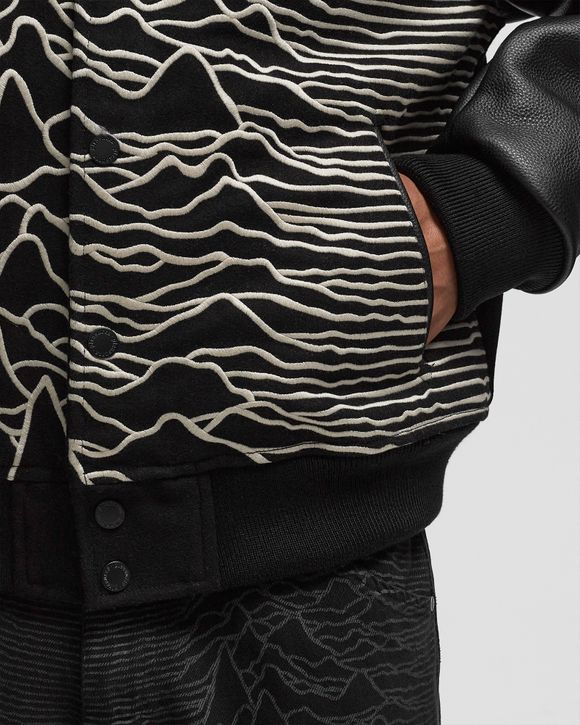 Pleasures x Joy Division UNKNOWN PLEASURES VARSITY Black | BSTN Store