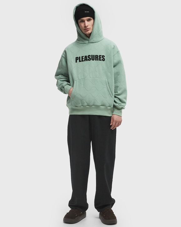 PLEASURES｜HOOD/ZIP-UP (P22W019 GREEN) Pleasures Squeeze Zip Green - 0€ | P22W019-GREEN | TheStreets.si