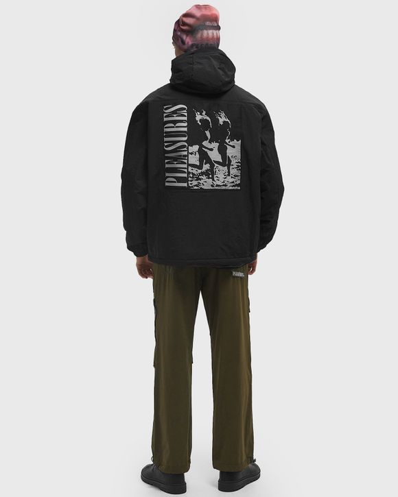boohoo MAN ニルヴァーナ ライセンス プリント フーディ BLACK Pleasures RUN HOODED JACKET Black | BSTN Store