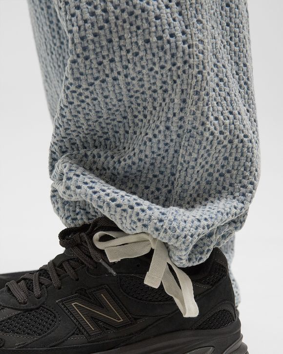 KNITTED INDIGO CARGO PANTS