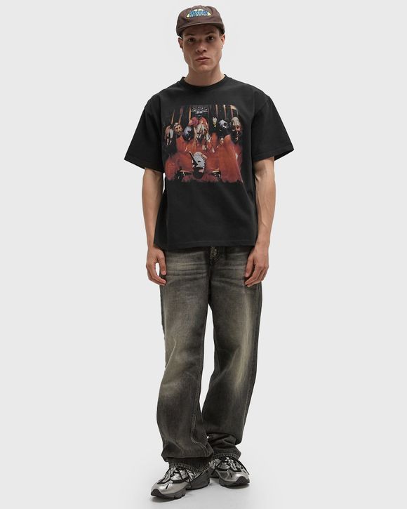 ミュージシャン Slipknot pleasures Pleasures x SLIPKNOT SELF TITLED HEAVYWEIGHT SHIRT Black