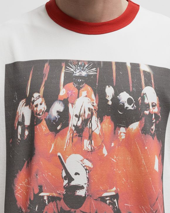 Pleasures x SLIPKNOT SELF TITLED RINGER SHIRT White | BSTN Store