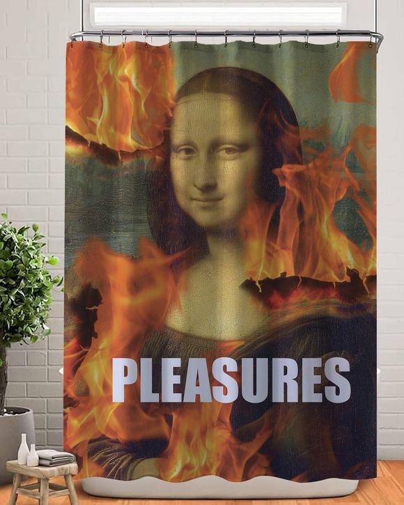 BURN SHOWER CURTAIN