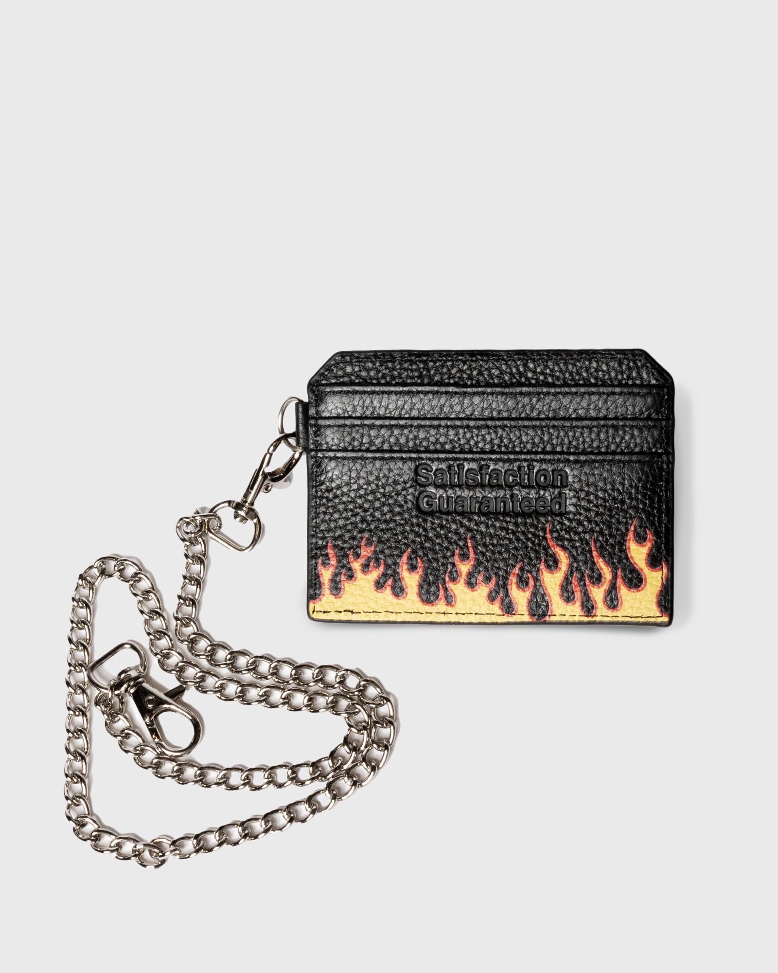 LEATHER CARD HOLDER w/ CHAIN