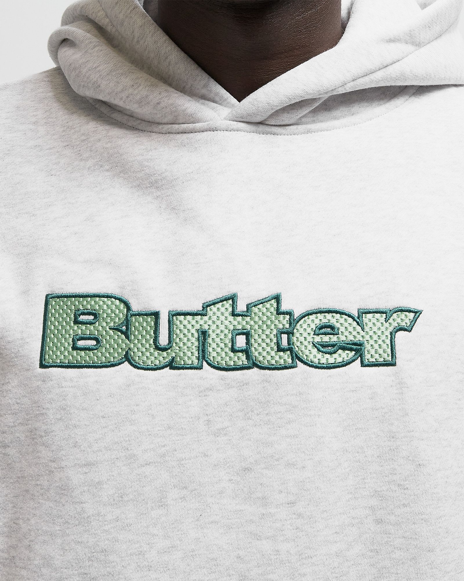 Textured Logo Pullover Hood