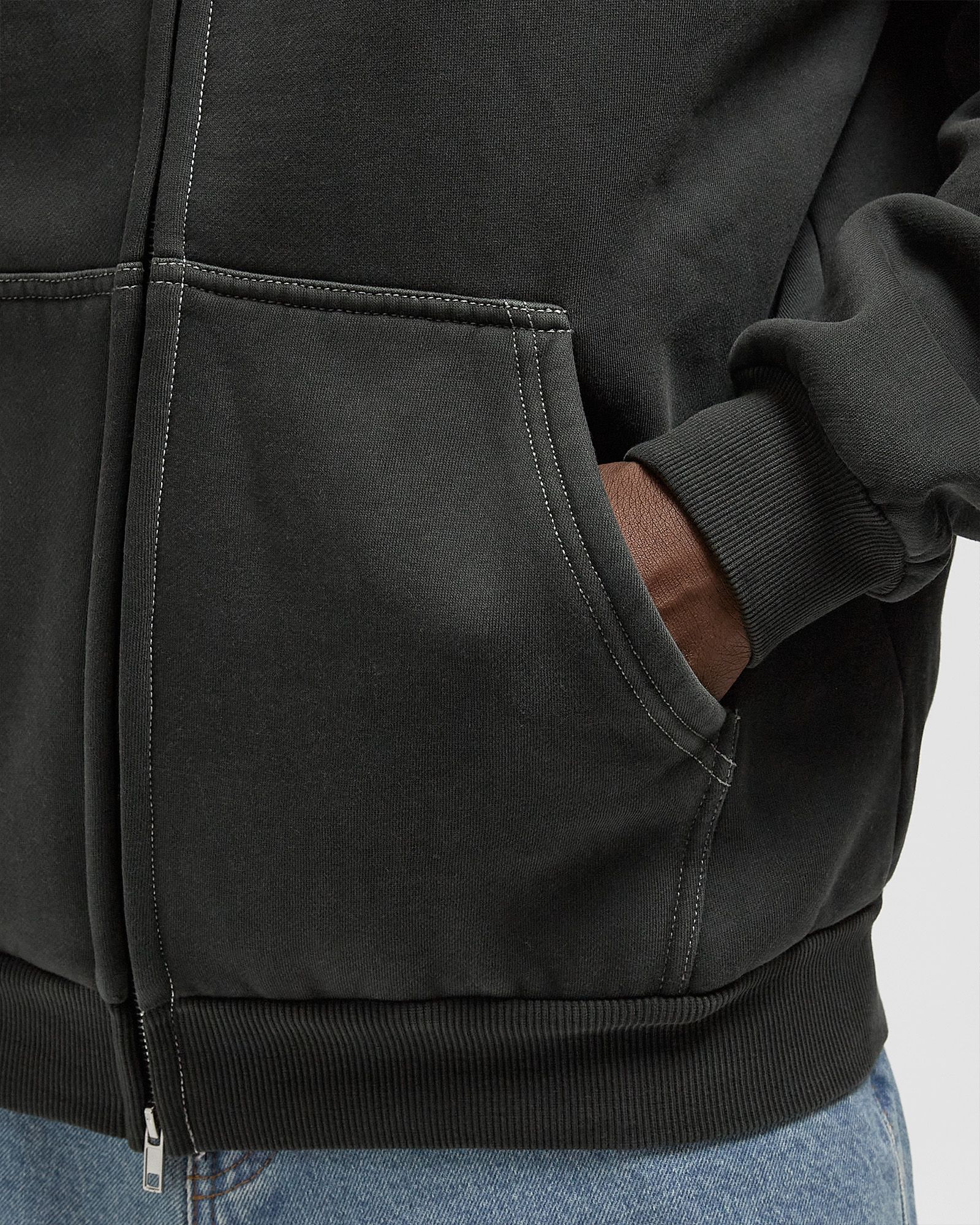 Blotch Zip-Thru Hood