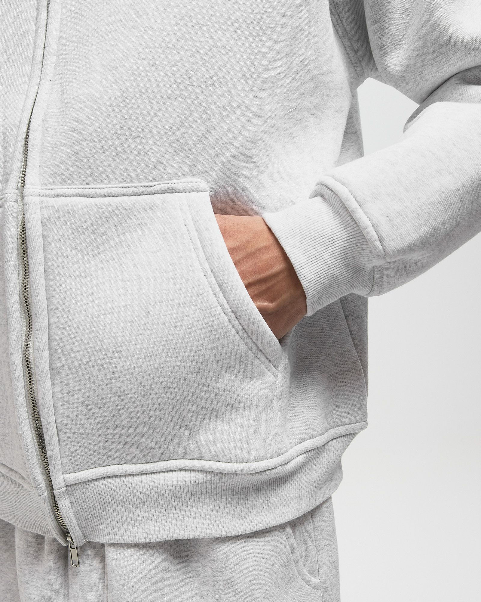 Pile Lined Zip-Thru Hood