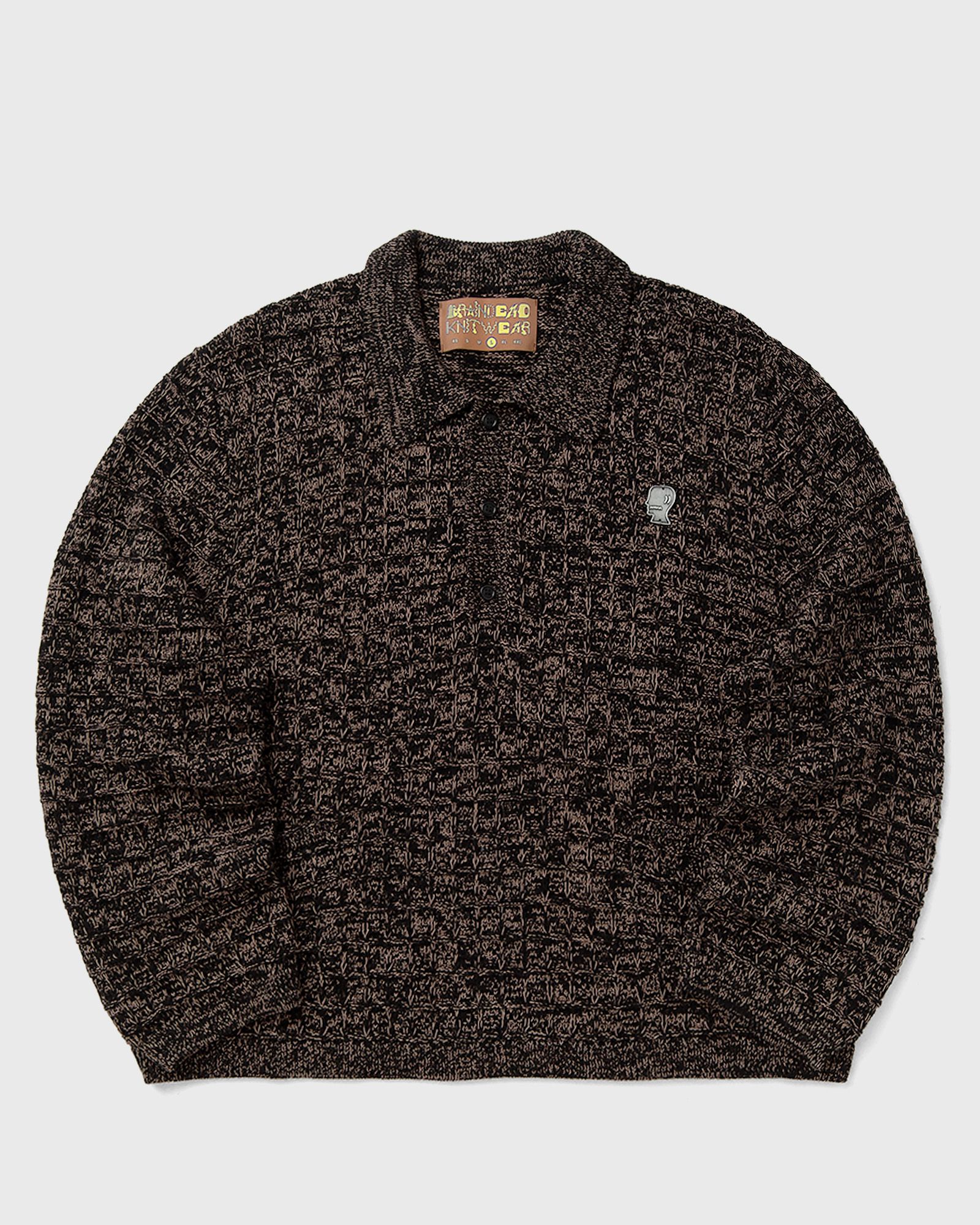 Brain Dead Brain Dead Waffle Pullover Sweater in grey