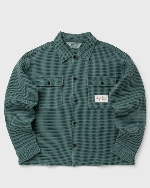 Waffle Button Front Shirt