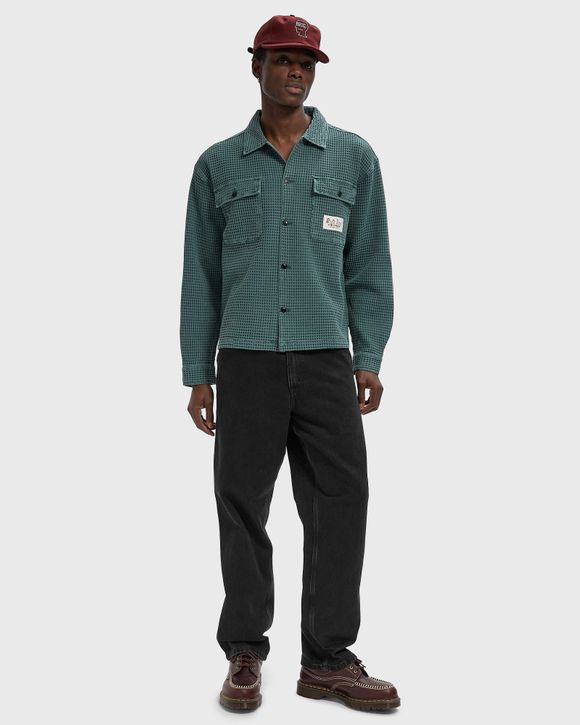 Waffle Button Front Shirt