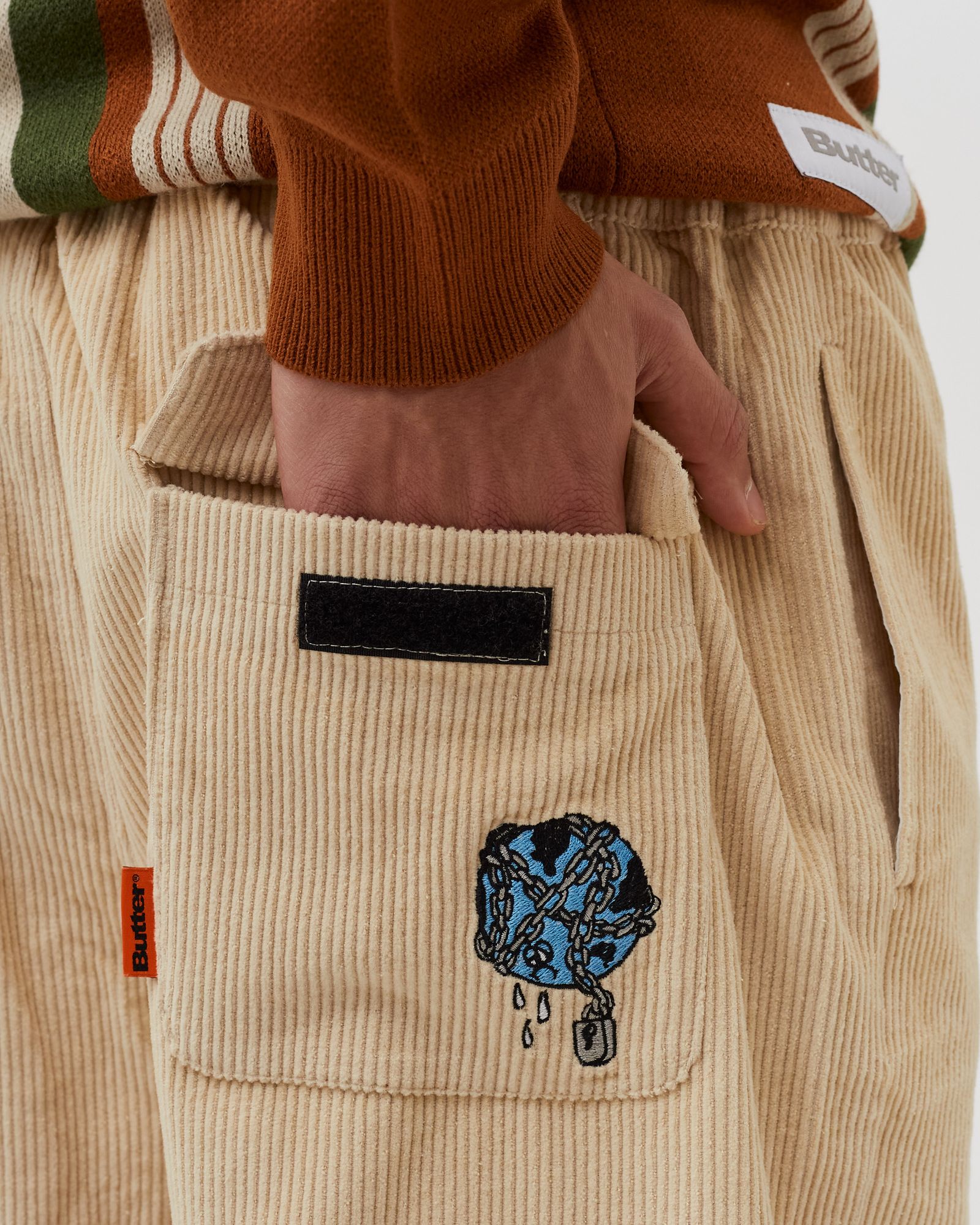 Chains Corduroy Pants