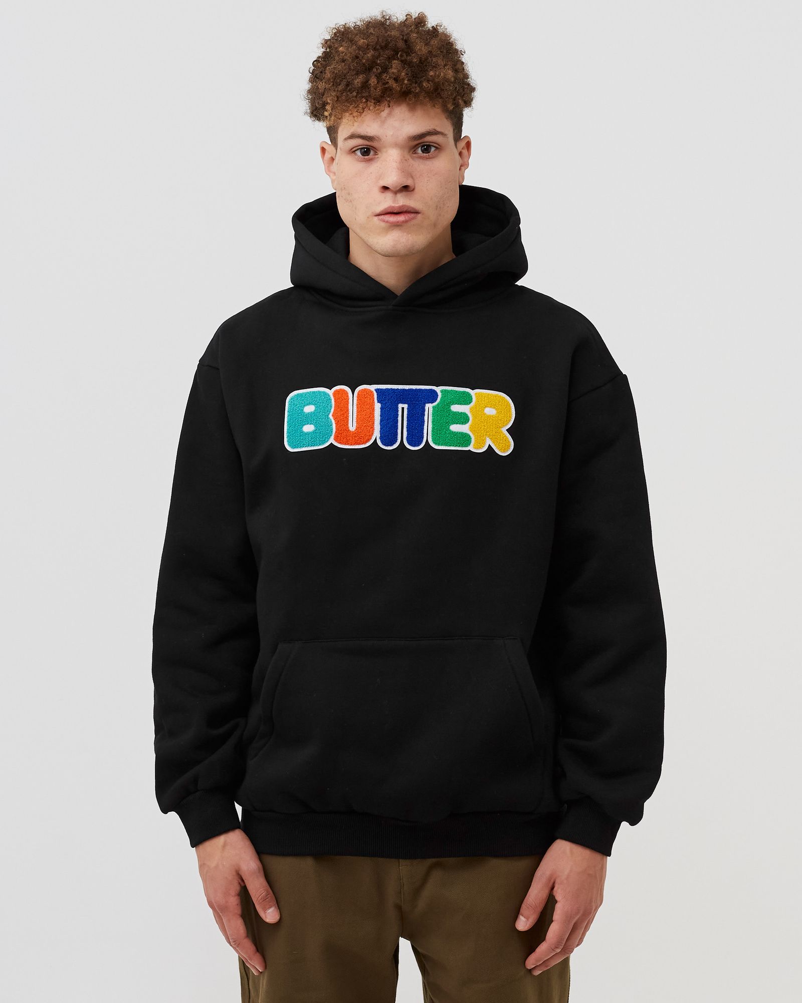 Rounded Chenille Applique Hoodie