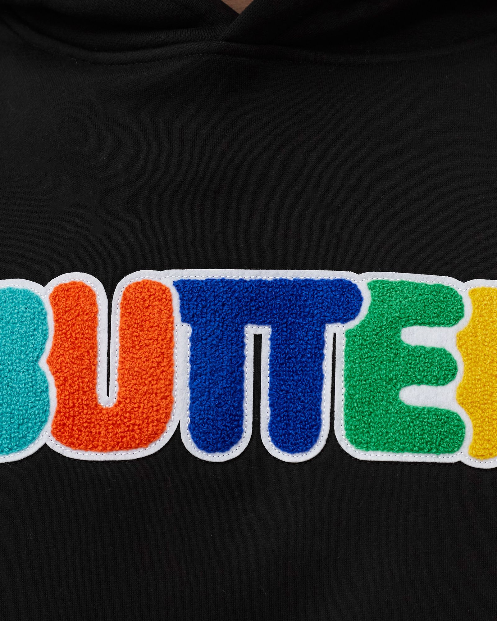 Rounded Chenille Applique Hoodie