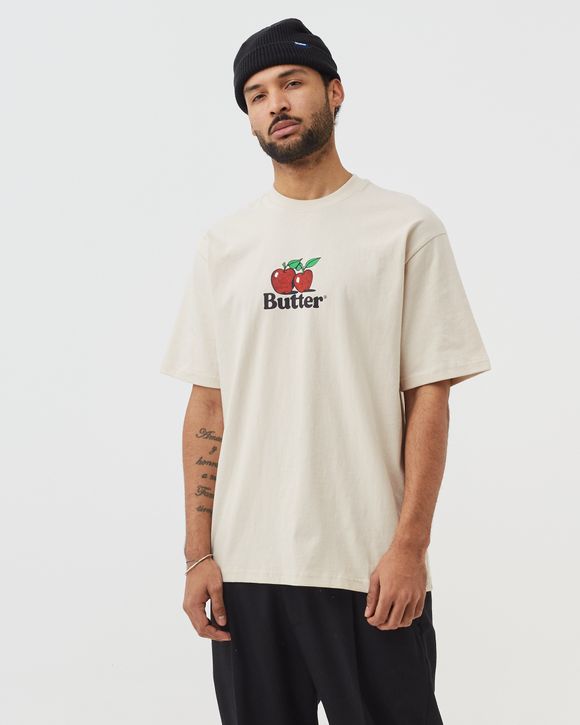 Butter Goods APPLES LOGO TEE White - CREAM