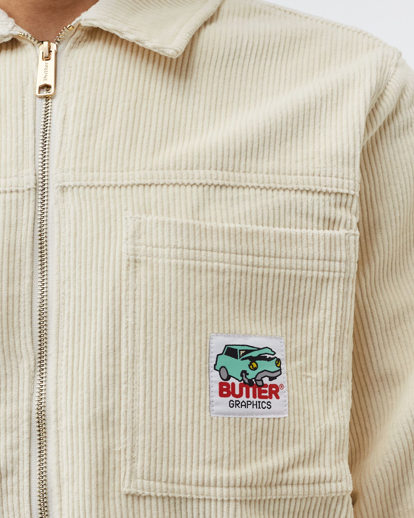 HIGH WALE CORD ZIP THRU OVERSHIRT