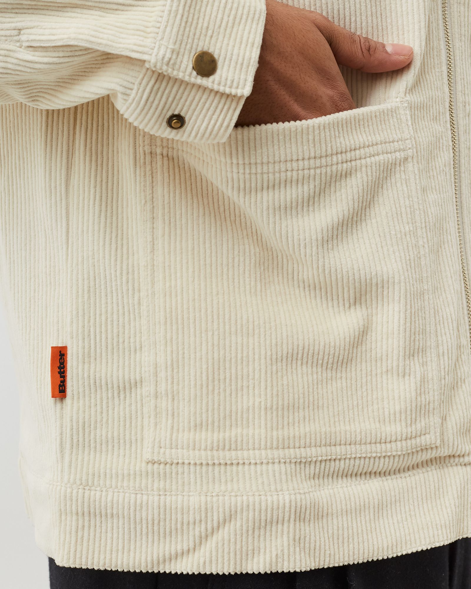 HIGH WALE CORD ZIP THRU OVERSHIRT