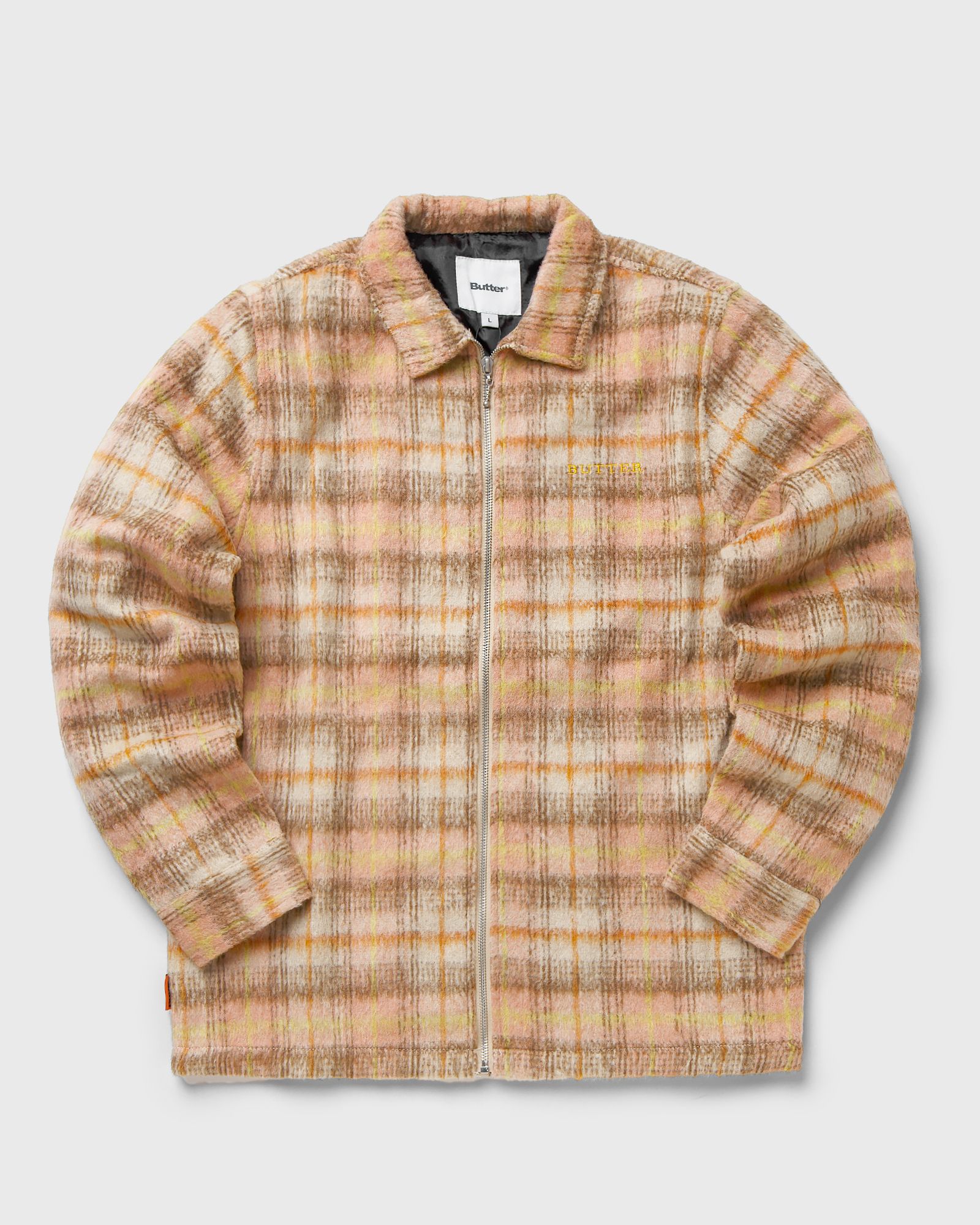 PLAID FLANNEL ZIP THRU SHIRT
