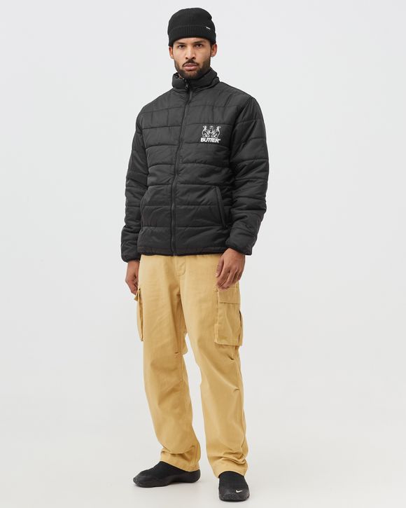 Butter Goods Jun Reversible Puffer Jacket - Black/Black - KCDC Skateshop