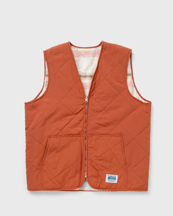 Orange on sale plaid vest