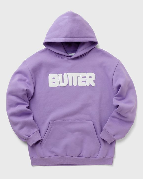 Butter Goods Puff Rounded Logo Pullover Hood Purple | BSTN Store
